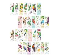 PACKOVE Vintage Paper Bookmarks Practical Hanging Decoration with Classic Pattern Design 28pcs Retro Style for Personal Use and Souvenir Office and School Supplies