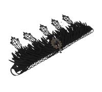 PACKOVE Vintage Queen Tiara Headband for Women Elegant Cosplay Crown Hair Accessory Baroque Style Gothic Wedding Party Prom Costume