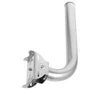 PACKOVE Wall Mount Bracket Providing L-shaped for Stainless Steel Sturdy Outdoor Antenna Mount Stronger more Stable Network Connection Wireless Bridge and Antenna Pole