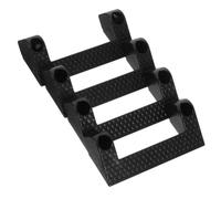 PACKOVE Wall Mounted Tool Bracket with Hooks for Calipers and Tape Measures | Plastic Black Design, Simple Setup with Screws, Space Saving Access for Sheds, Diyers and Contractors