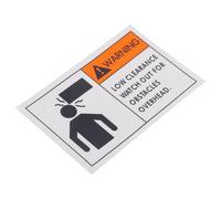 PACKOVE Watch Your Head Safety Sign Sticker Waterproof Adhesive Warning Label Industrial Caution Sticker for Workplace Head Bump Hazard Safety