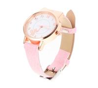 PACKOVE Waterproof Children's Watch with Precise Timekeeping, Cute Cat Shape Design, Metal Material, Pink Colour, for Students and Girls Daily Wear