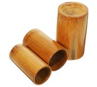 PACKOVE Wear-Resistant Bamboo Cupping for Chinese Medical Therapy Healthy Body Massage Tool Portable Dry Cupping Cups for Circulation Improvement and Relief