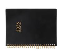 PACKOVE Weekly Planner Notebook A5 Twin-wire Binding Portable Appointment Calendar with Hard Cover and Habit Tracking for School and Home Use