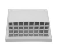 PACKOVE White Abs outside Vent Cover for Home with Wind and Rain Blocking Function, Square Slanted Design, 6cm Caliber, 100mm Slope Air Inlet, for Areas Where Effective Ventilation Is