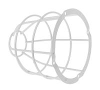 PACKOVE White Iron Detector Guard Fire Sprinkler Cage with Sleek Modern Design Sturdy Machine Cover for Commercial Residential Sensor Protection