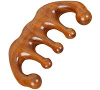 PACKOVE Wide Tooth Wooden Hair Comb for Curly Hair with Scalp Massage Function, Fine Workmanship Plastic Material, Reliable Design for Home and Dorm Use