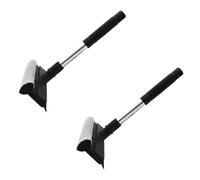 PACKOVE Window Cleaning Tool Efficient Water Removal and Shower Screens 2pcs Double-sided Glass Wiper with Ergonomic Handle and Synthetic Material for Vehicle