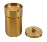 PACKOVE Windproof Stainless Steel Ashtray with Lid for Car and Travel, Detachable Design with Cup Holder Form, Simplifies Maintenance and Prevents Lingering Odor, Portable Auto Butt Bucket