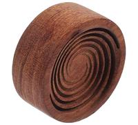 PACKOVE Wood Essential Oil Diffuser Aromatherapy Car and Home Scent Diffuser Natural Rosewood Swirl Design for Office and Travel