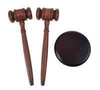 PACKOVE Wooden Auction Hammer Set with Loud Knocking Sound, Sturdy Court Gavel Not Easy to Deform or Break, for Auctions and Legal Proceedings