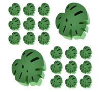 PACKOVE Wooden Beads and Lightweight Design with Smooth Surface 20pcs Light Green Leaf Shaped for Crafting for Beading and Handcrafting Projects