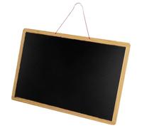 PACKOVE Wooden Dual-use Chalkboard 20x30cm Black and White Magnetic Message Board with Hanging Rope for Cafe Office School Writing and Painting