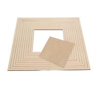 PACKOVE Wooden Geometric Pottery Shaping Tools Set with Square Cutting Rails for DIY Ceramic Plates and Clay Modeling, Easy to Store with Innovative Design for Educational Settings