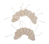 PACKOVE Wooden Heart Ornaments Easy to Store Versatile Decorating Solution 32pcs Heart-shaped Beige Wood with Unique Engraving Design for Valentines Day and Parties for Outdoor Events