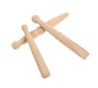 PACKOVE Wooden Massage Rod Set Easy to Carry for Foot and Leg Reflexology 3pcs Massage Tool Smooth, Round Shape for Travel Use