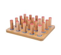 PACKOVE Wooden Pegboard Hand Therapy Board for Finger Strength and Flexibility Recovery Multiple Peg Options Promoting Fine Motor Skills and Hand Eye Coordination Suitable for Hospitals