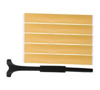 PACKOVE Woodworking Safety Push Stick Kit with Abs and Rubber Material Woodwork and Miter Saw Hold Down Stick Self Adhesive Gap Positioning Tape, Reliable Adhesion for Decorative Trim