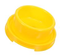 PACKOVE Yellow with Smooth Surface and Ant-proof Design Pet Feeding Bowl Plastic to Increase Appetite Practical and Convenient Dog and Cat Food Bowl Suitable for Ordinary Domestic Cats