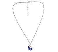 PACKOVE Yin and Yang Pendant Necklace for Men Chain Star Moon Design Classic Chinese Philosophy Jewelry Stylish Everyday and Party Wear Accessory