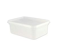 Packpack 2 Litre Rectangular Ice Cream/Food Container/Tub x100