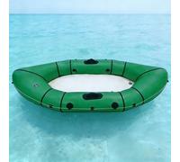 Packraft Inflatable Travel Kayak - Ultra Lightweight Pack Raft With Rapid Inflate Valve, PVC Dinghy For Bicycle Drifting, Flat Water Rafting, And Litewater Adventures(Green)