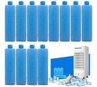 Packs For Cool Box, 12 Packs Freezer Blocks, 200ml Resuable Ice Blocks, Long Lasting Portable Ice Box, /C Fan Ice Crystal Box,Space Saving Freezer Packs Cooler Bags,Home Dry Ice Bag,BPA Free
