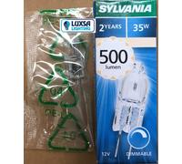 PACKS OF Sylvania 0022246 12 Volt 35W 35 Watt G4 halogen capsule bulb lamp