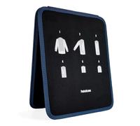 Packshi Travel Shirt Folding Board Travel Shirt Carrier Anti-Crease/Wrinkle Solution Clothes Folder Shirt Folder Board Adult Bag Organiser Travel Organiser 25x31x1,5cm Black-Blue