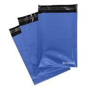 PACKY® 100 Metallic Blue Mailing Bags 9'' x 12'' Self-Sealed Postage Bags 225mm x 300mm - Eco-Friendly Colour Mailing Bags Strong Waterproof Small Poly Mailers Courier Shipping Parcel Delivery Bags