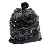 Packy 200 Large Black Bin Bags Medium Duty for Household Garbage Capacity 80L Strong Black Refuse Sacks Bin Liners for Everyday use, Office, Kitchen, Restaurant-Rubbish Garbage Bags 18x29x39in