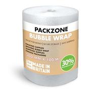 PackZone Bubble Wrap 500mm x100m | Premium Quality Polythene Bubble Wrap Roll | Strong Protective Wrap for Moving House & Packaging