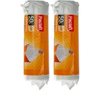 Paclan Bin Liners with Handle 20 x 50L Pack of 40