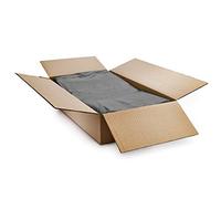 Paclan - Extra Large Black Refuse Sacks Bin Liners - 420 Litres, 100 Bags, Flush Top, (1219 x 1575mm) 100% Recycled