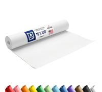 Paclord 18" x 1200" (100 ft) White Construction Paper Roll, (Pack of 1 Roll, White Color) - Made in USA Construction Kraft Paper Roll for School Projects - Color Paper for Crafts, Art Paper for Kids