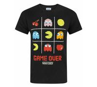 Pacman Men's Adult Short Sleeved T-Shirt (Black) in Black | Size: Small Pacman Black S