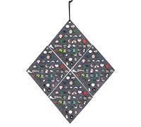 PACMAXI 4 Pieces Hanging Brooch Pin Storage Organizer, Wall Display Banners for Enamel Pins, Buttons and Label Collections, Hold Up to 172 Pins.(Bag Only) (4 Pieces-Grey)