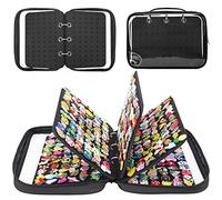 PACMAXI Shoe Charms Organizer, Croc Charms Display Holder with 5 Pages, Portable Travelling Storage Bag for Shoe Charms Shoe Charms Collection Book (Croc Charms Not Included), 230305A, Black