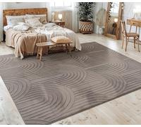 Paco Home Area Rugs Livingroom Short Pile Large Rug Bedroom Scandi Pattern Aztec Pattern Geometric Pattern, Size:200x280 cm, Colour:Grey 4