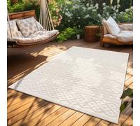 Paco Home Area Rugs Livingroom Short Pile Large Rug Bedroom Scandi Pattern Aztec Pattern Monochrome, Size:200x290 cm, Colour:Cream 4