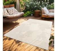 Paco Home Area Rugs Livingroom Short Pile Large Rug Bedroom Scandi Pattern Aztec Pattern Monochrome, Size:240x340 cm, Colour:Cream 5