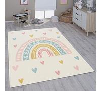 Paco Home Children's Rug Child's Room Girls Boys Various Motifs And Sizes, Size:Ø 120 cm round, Colour:Cream 4