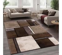Paco Home Designer Carpet Modern Rug Chequered Trendy Mottled In Beige Brown Grey, Size:120x170 cm