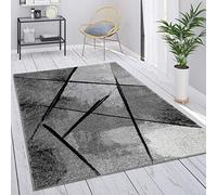 Paco Home Grey Large Rug Vintage Short Pile Geometric Abstract Pattern, Size:240x340 cm, Colour:Grey 2