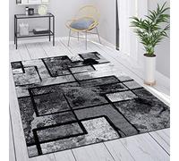 Paco Home Grey Large Rug Vintage Short Pile Geometric Abstract Pattern, Size:240x340 cm, Colour:Grey