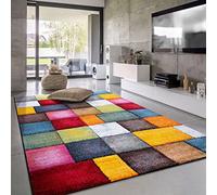 Paco Home Large Rug Short Pile Livingroom Modern Geometric Pattern 3D, Size:80x150 cm, Colour:Multicolored