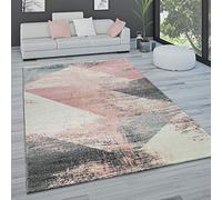 Paco Home Large Rug Short Pile Pastel Vintage Abstract Var. Styles, Size:140x200 cm, Colour:Multicolored