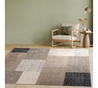Paco Home Modern Designer Carpet Short-Pile Carpet With Colour Gradient Brown Cream, Size:120x170 cm