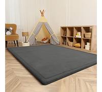 Paco Home Nursery Area Rug Kids Rug For Bedroom Girls Boys Soft Non-slip Modern, Size:100x200 cm, Colour:Anthracite
