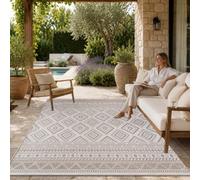 Paco Home Outdoor Rug Kitchen Rug Modern Boho Pattern, Size:120x160 cm, Colour:Beige 2